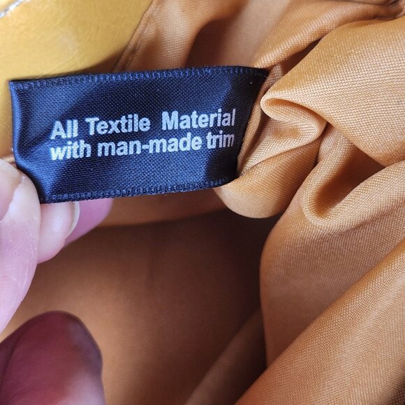 Giani Bernini NEW Gold Logo Tote Bag Faux Leather & Fabric Shoulder Purse NWOT - Picture 13 of 14